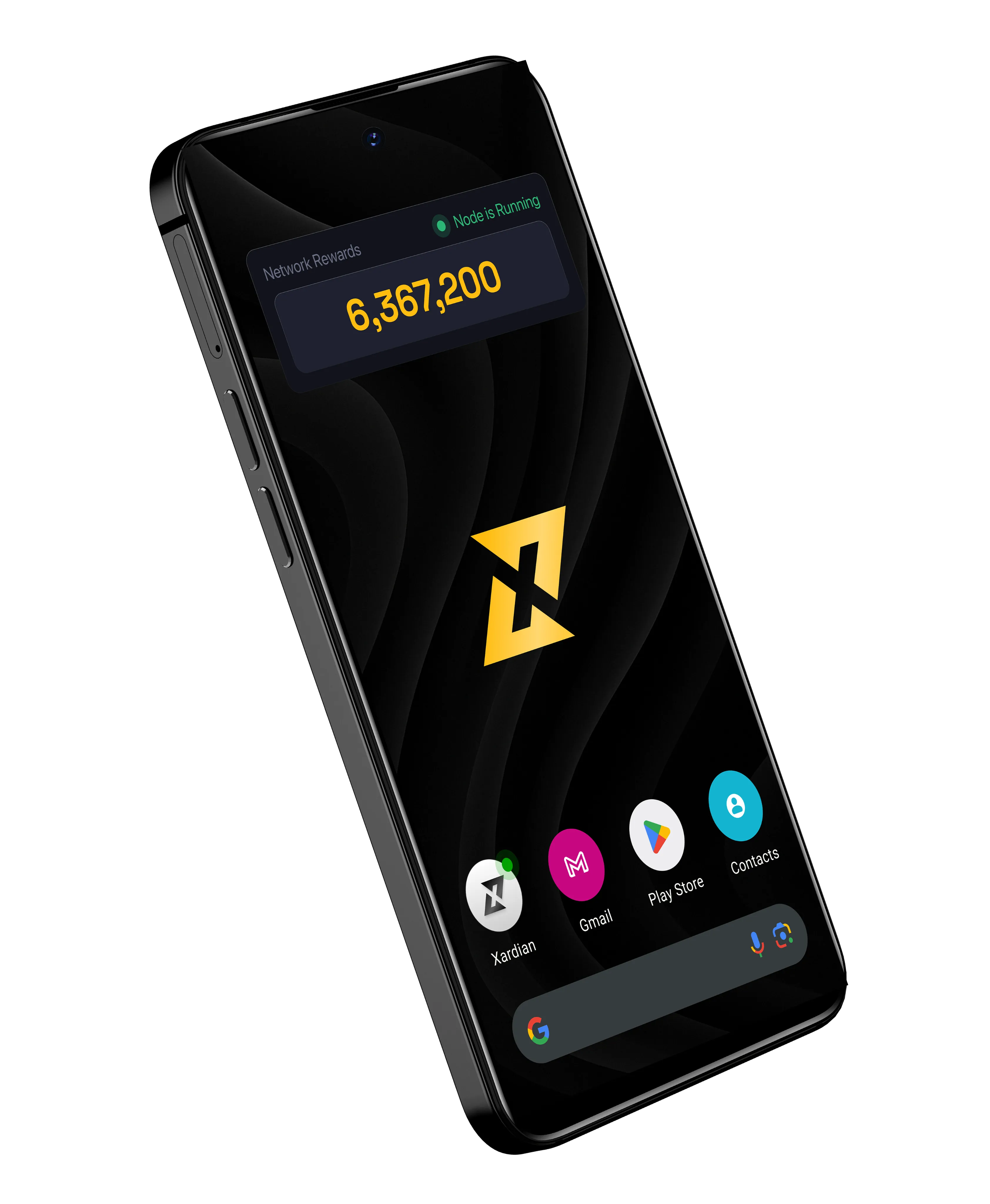 XForge phone showing network rewards
